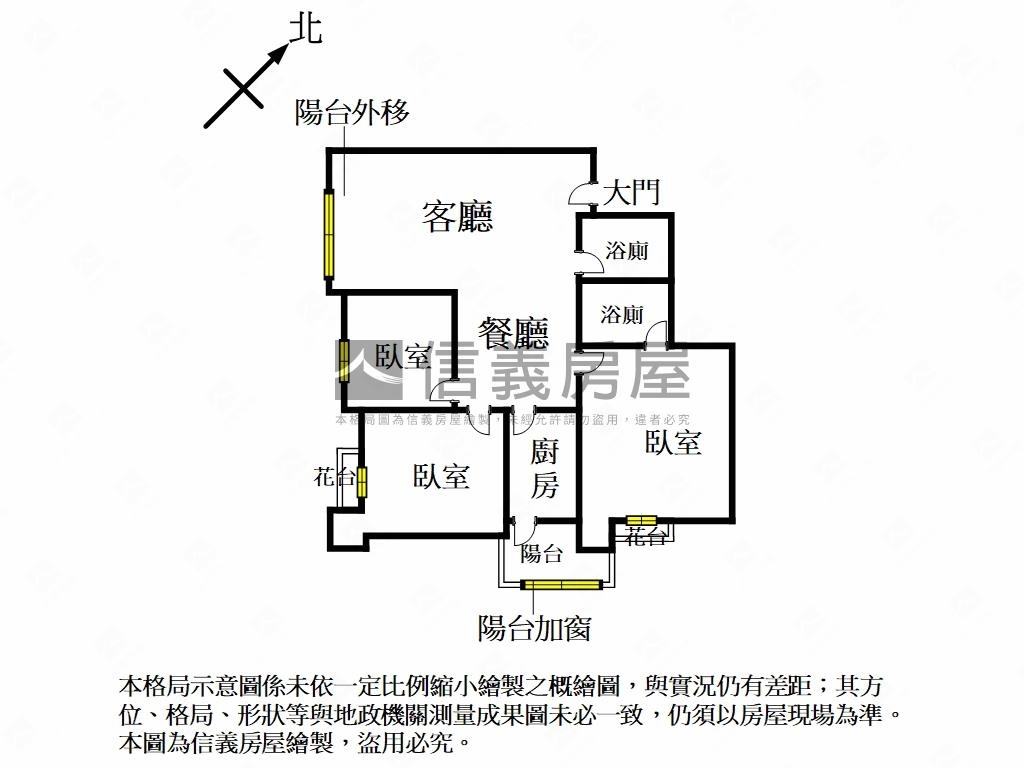 凱旋典藏美三房房屋室內格局與周邊環境