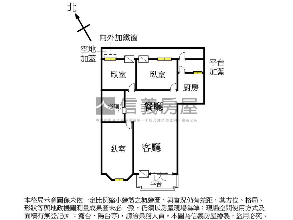台北明珠方正三房車位房屋室內格局與周邊環境