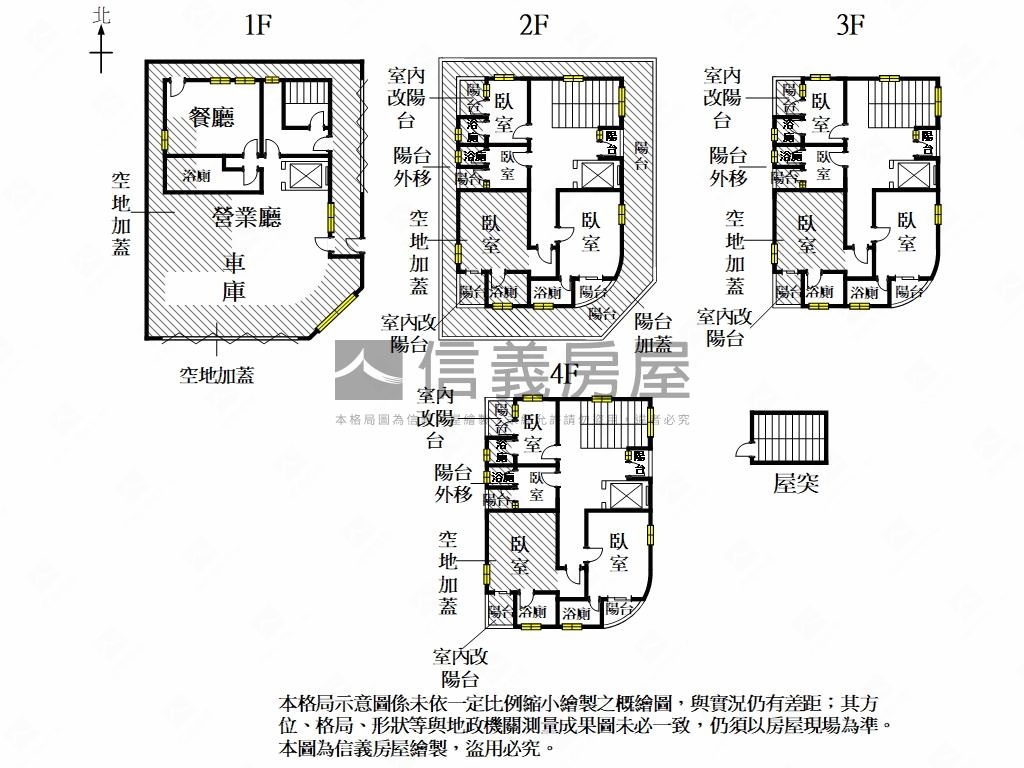 虎尾寮大地坪角窗電梯店墅房屋室內格局與周邊環境