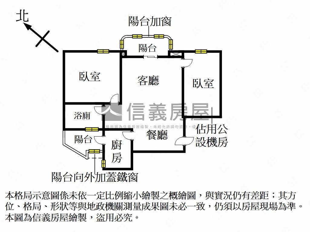 大坪林河景二房房屋室內格局與周邊環境