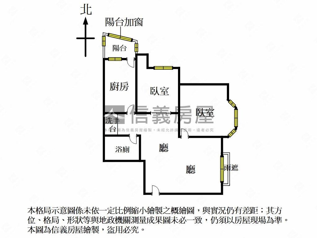 急售新店捷運屋美２房大樓房屋室內格局與周邊環境