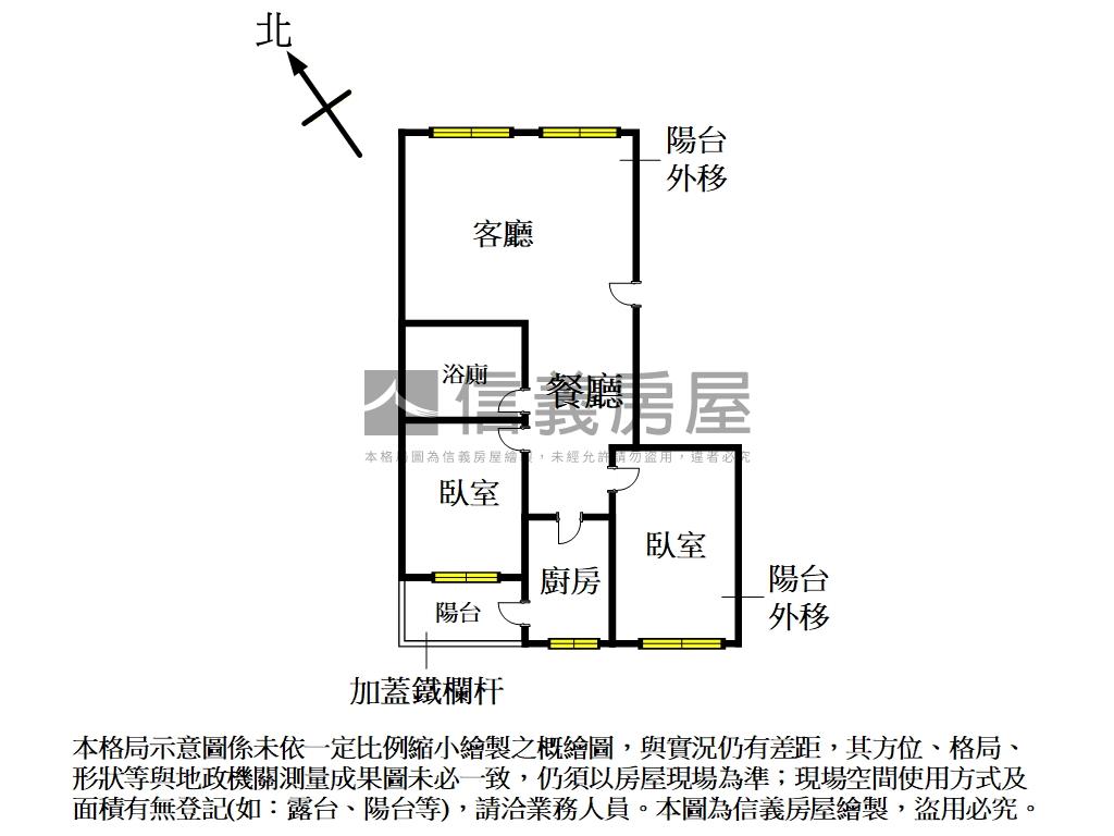 ＹＥＳ歐洲×捷運宅２房房屋室內格局與周邊環境