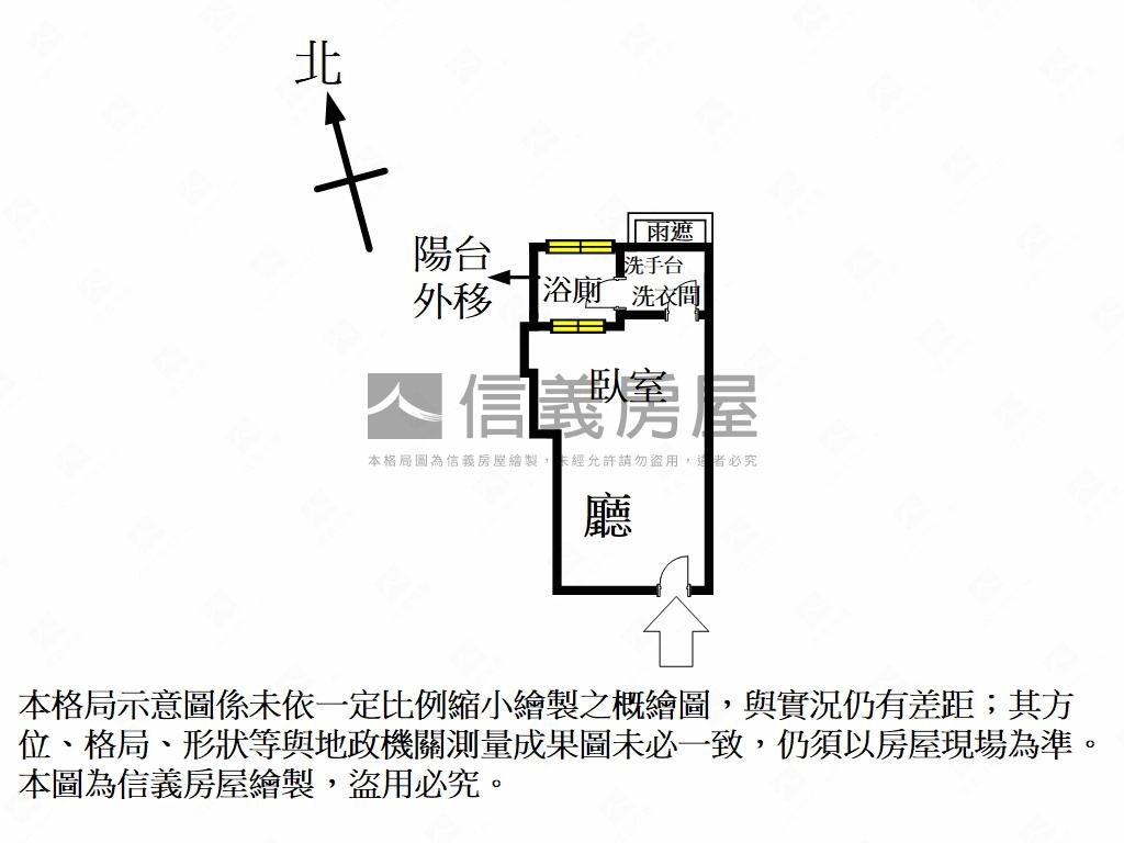 新川普。中庭居所房屋室內格局與周邊環境