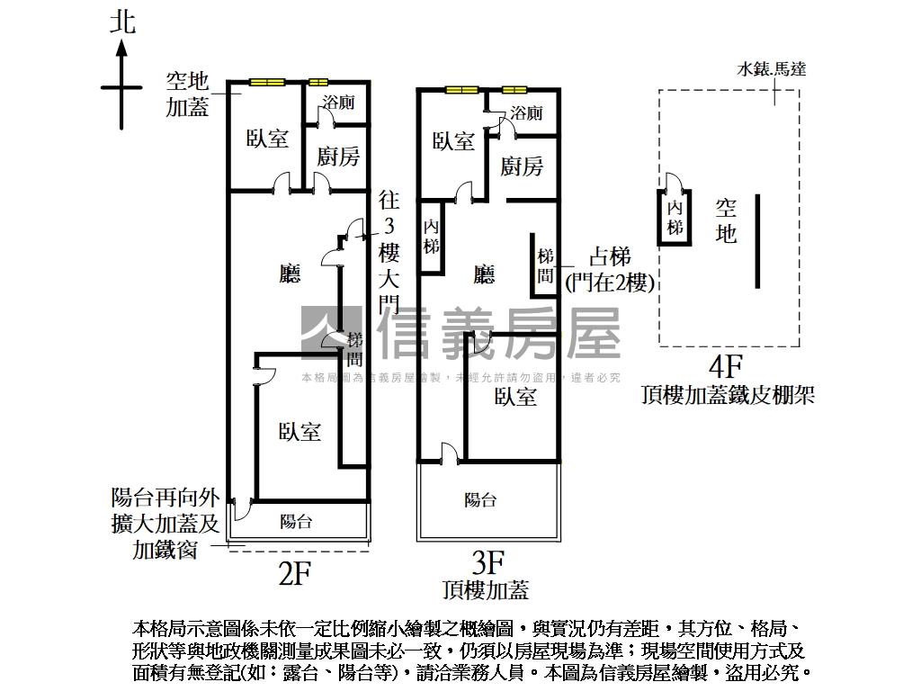 伊通公園旁透天２樓房屋室內格局與周邊環境