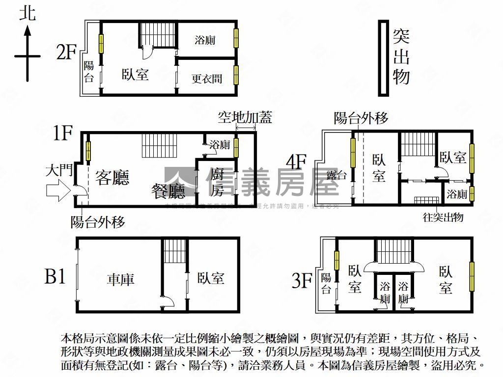 近葳格磊川大面寬車位透天房屋室內格局與周邊環境