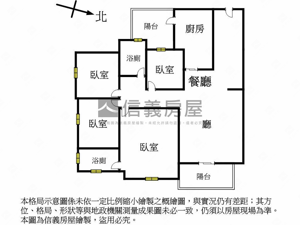 三房價格買君大院四房平車房屋室內格局與周邊環境