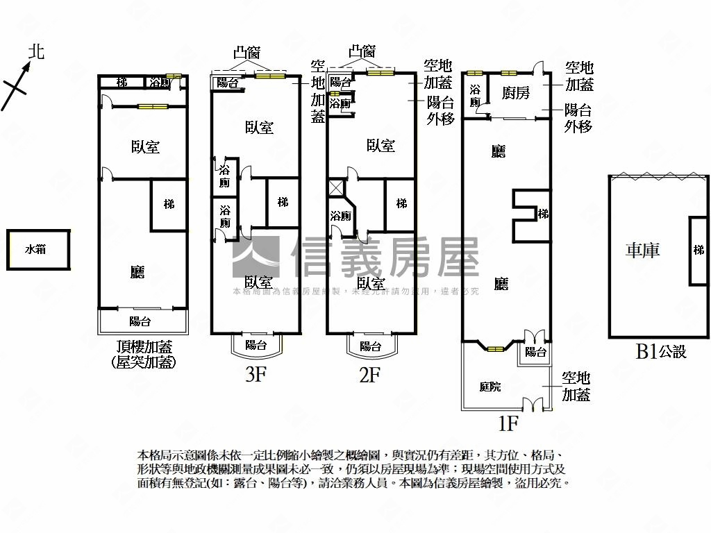 水碓庭院車庫別墅房屋室內格局與周邊環境