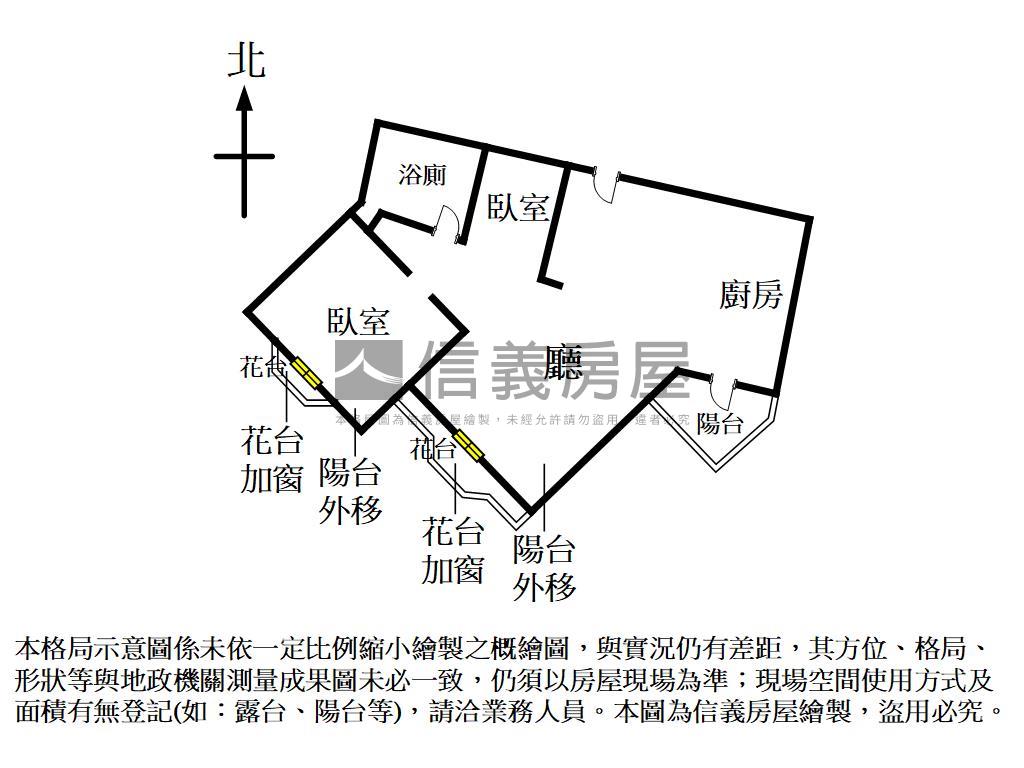 近精誠高中美２房房屋室內格局與周邊環境