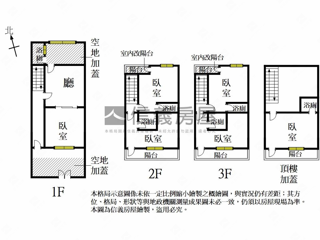 近成大明亮收租透天房屋室內格局與周邊環境