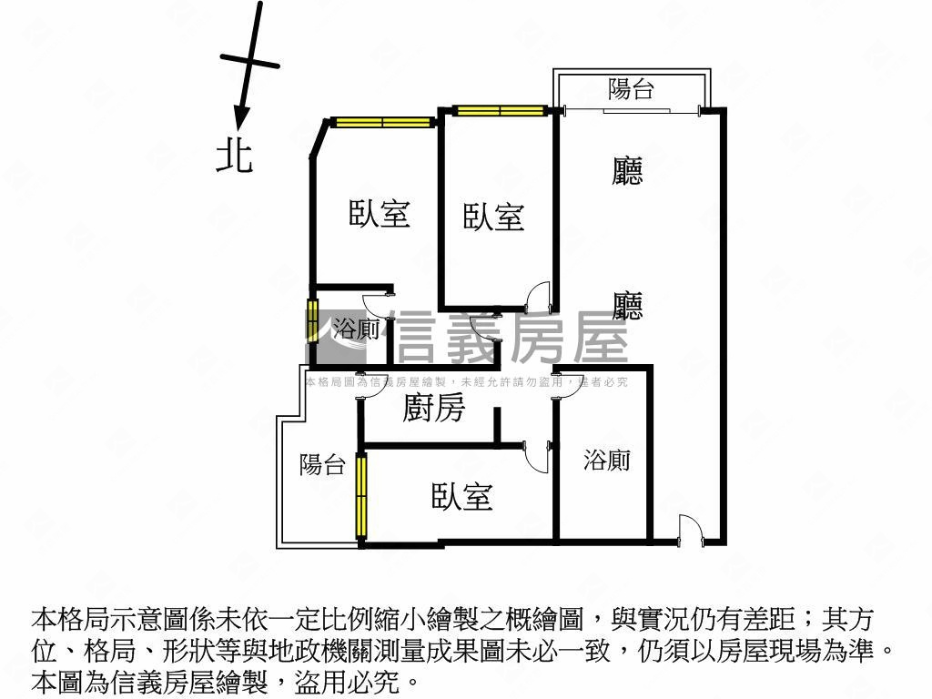 近文青國小合謙學三房車位房屋室內格局與周邊環境