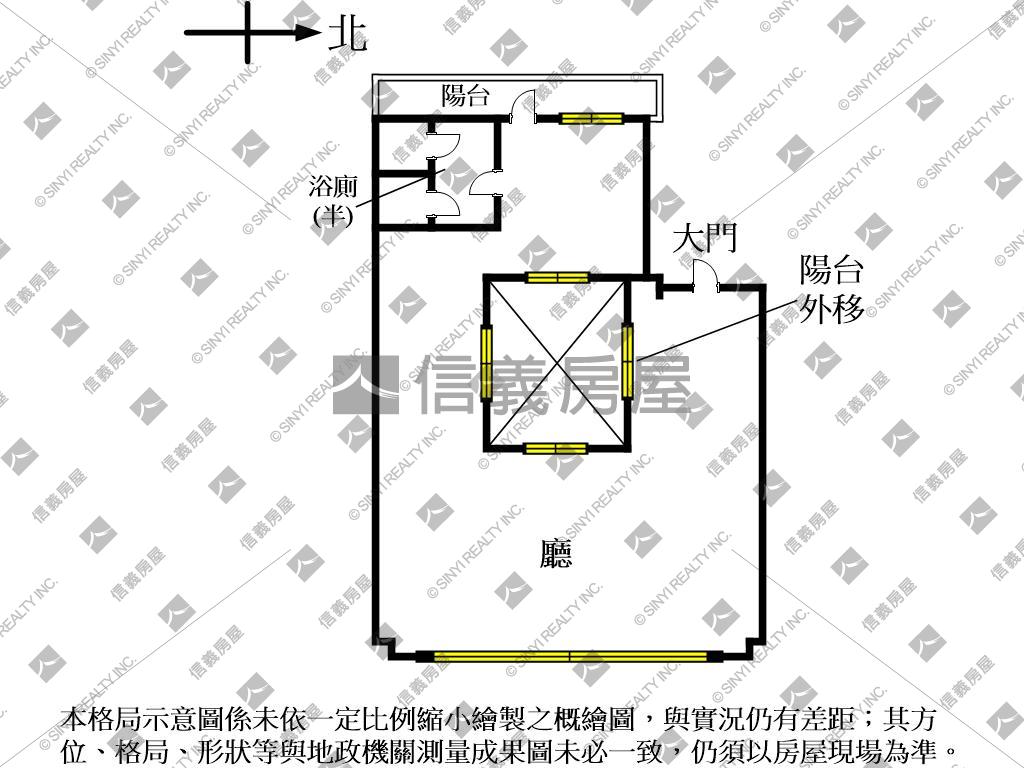 干城重劃區臨路商辦７樓房屋室內格局與周邊環境