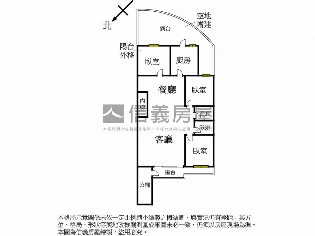 近央北★大空間黃金二樓房屋室內格局與周邊環境