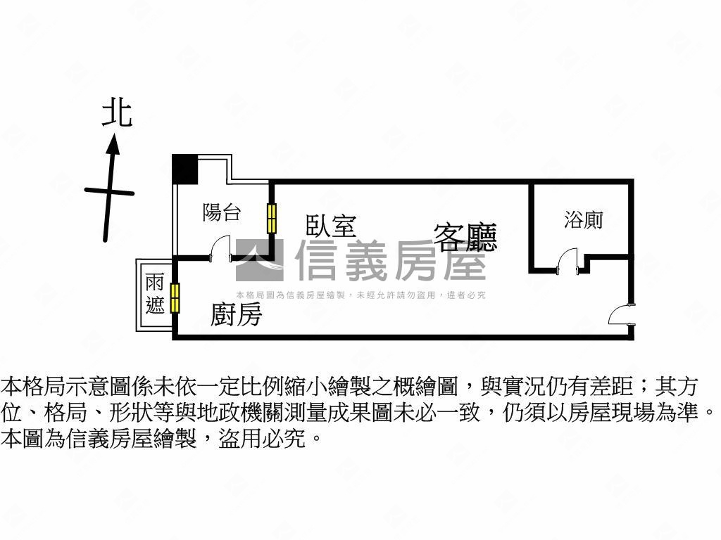 帝國花園有陽台套房＋車位房屋室內格局與周邊環境