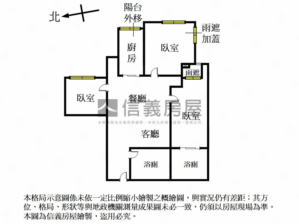 台北灣觀海三房房屋室內格局與周邊環境