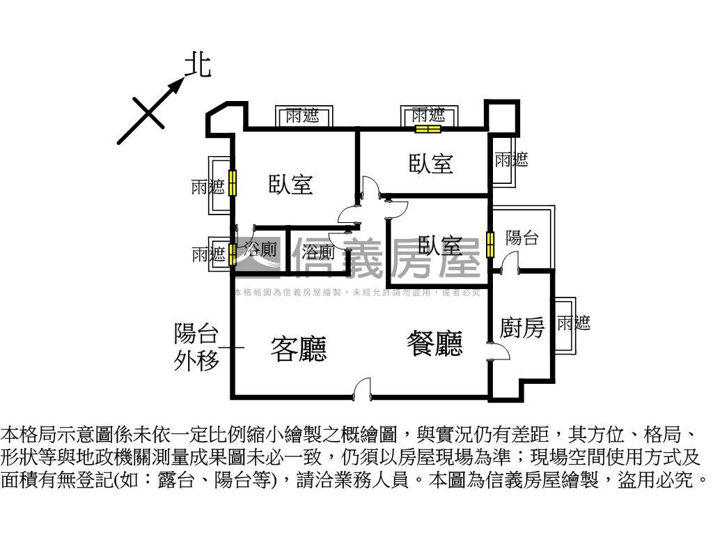 台北正旺美三房房屋室內格局與周邊環境