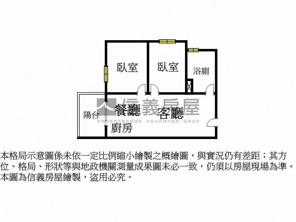 低總價大華縱橫兩房平車房屋室內格局與周邊環境