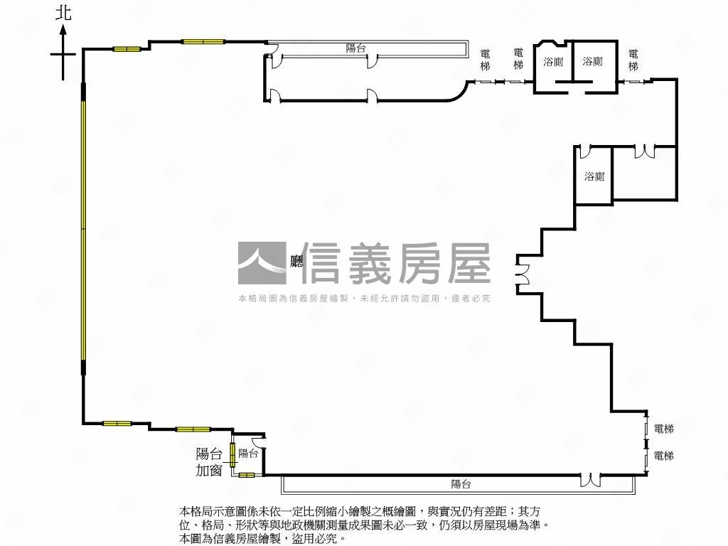 北車雙子星旁企業總部７樓房屋室內格局與周邊環境