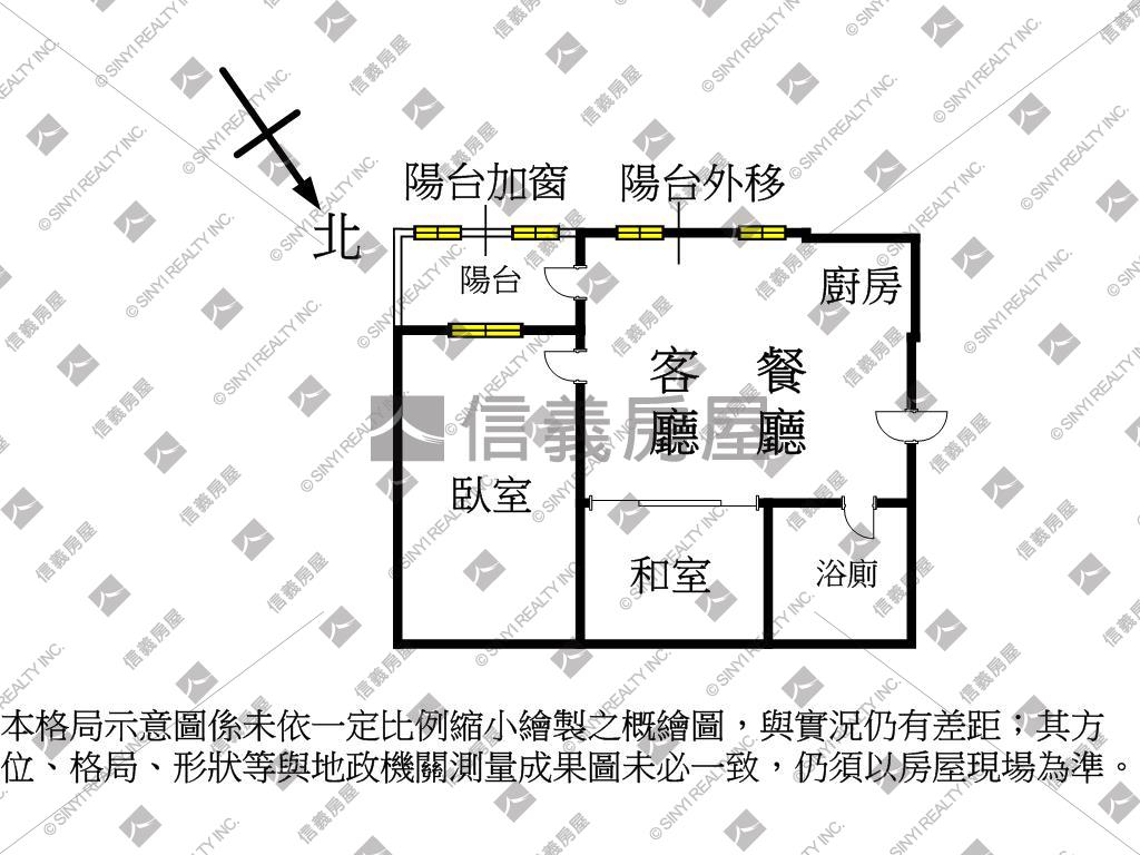 近北市★採光好１房＋１室房屋室內格局與周邊環境