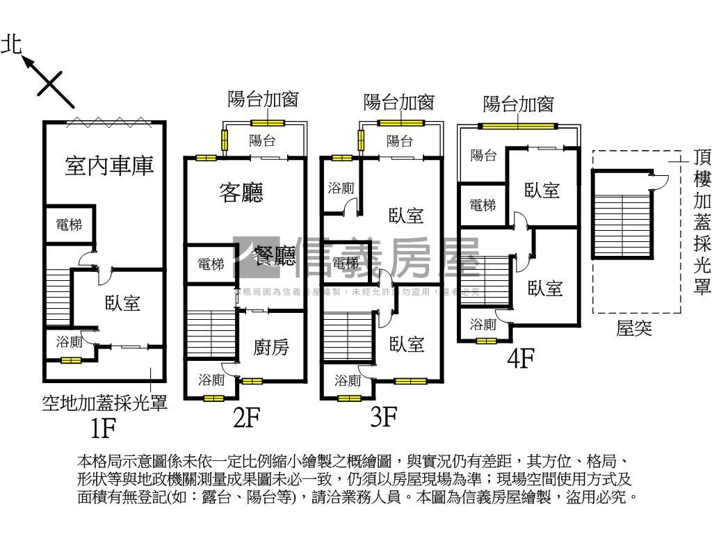 士林五房電梯透天房屋室內格局與周邊環境