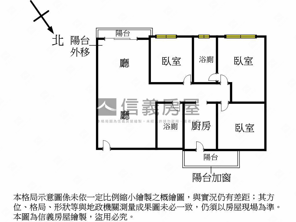 春城麗緻大美三房房屋室內格局與周邊環境