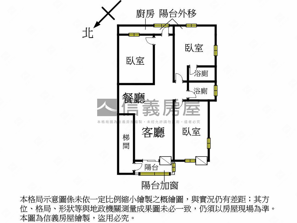近三和國中捷運站三樓寓房屋室內格局與周邊環境
