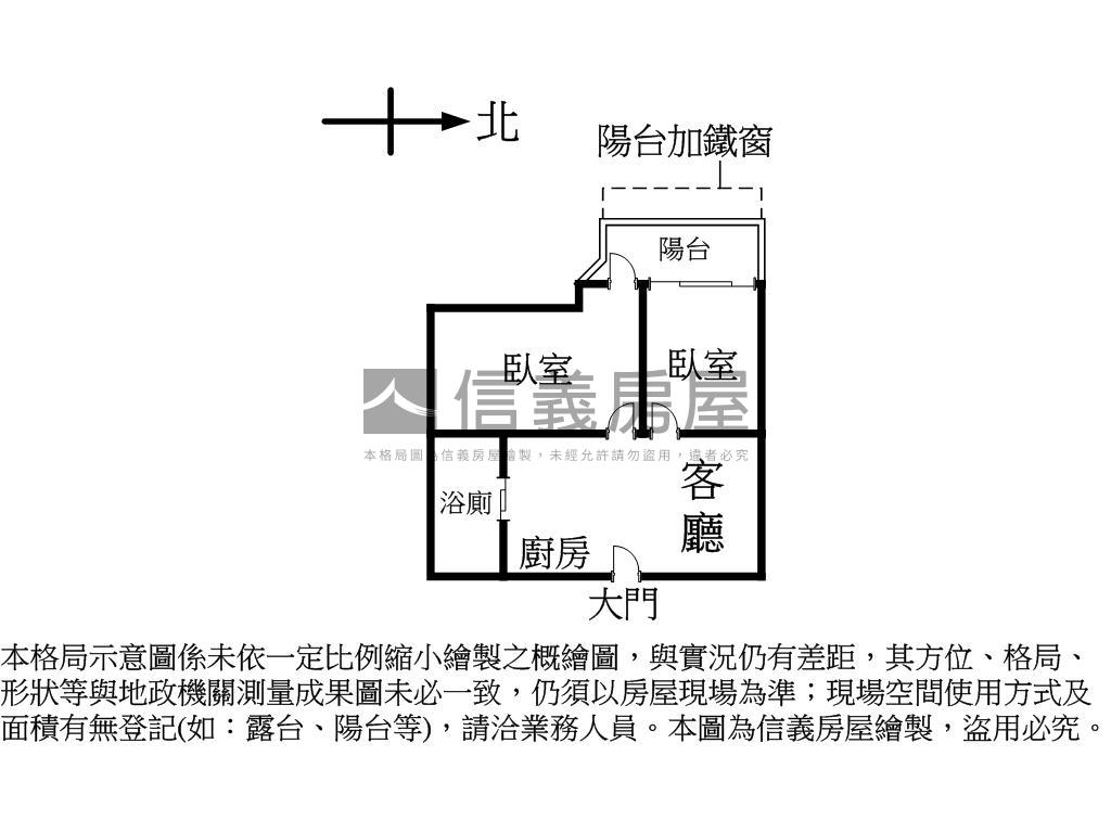 捷運行天宮新兩房有陽台房屋室內格局與周邊環境