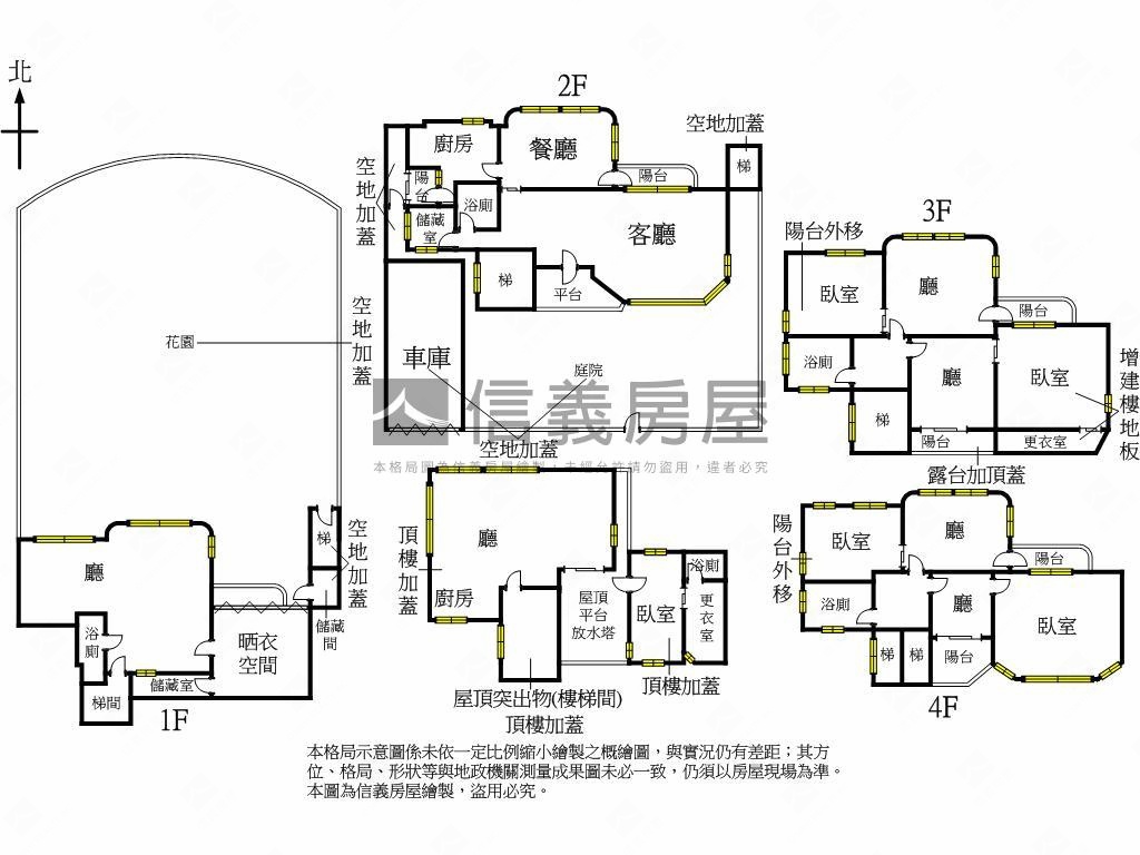 麗景大花園透天房屋室內格局與周邊環境