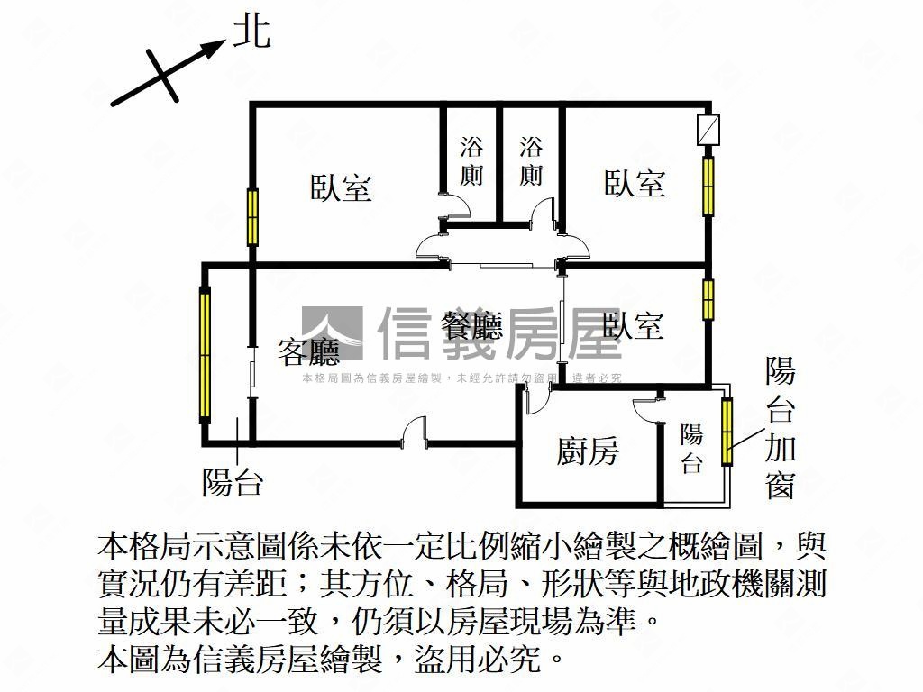 康熙優質三房平面車位房屋室內格局與周邊環境