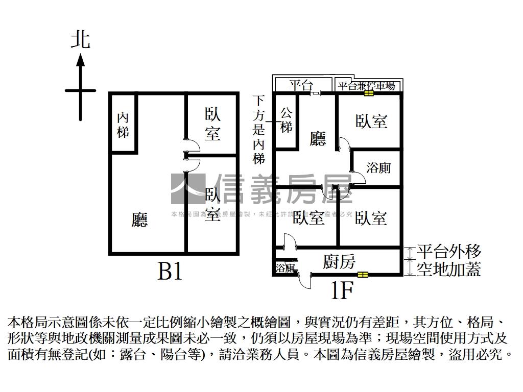 近內科面寬店面房屋室內格局與周邊環境