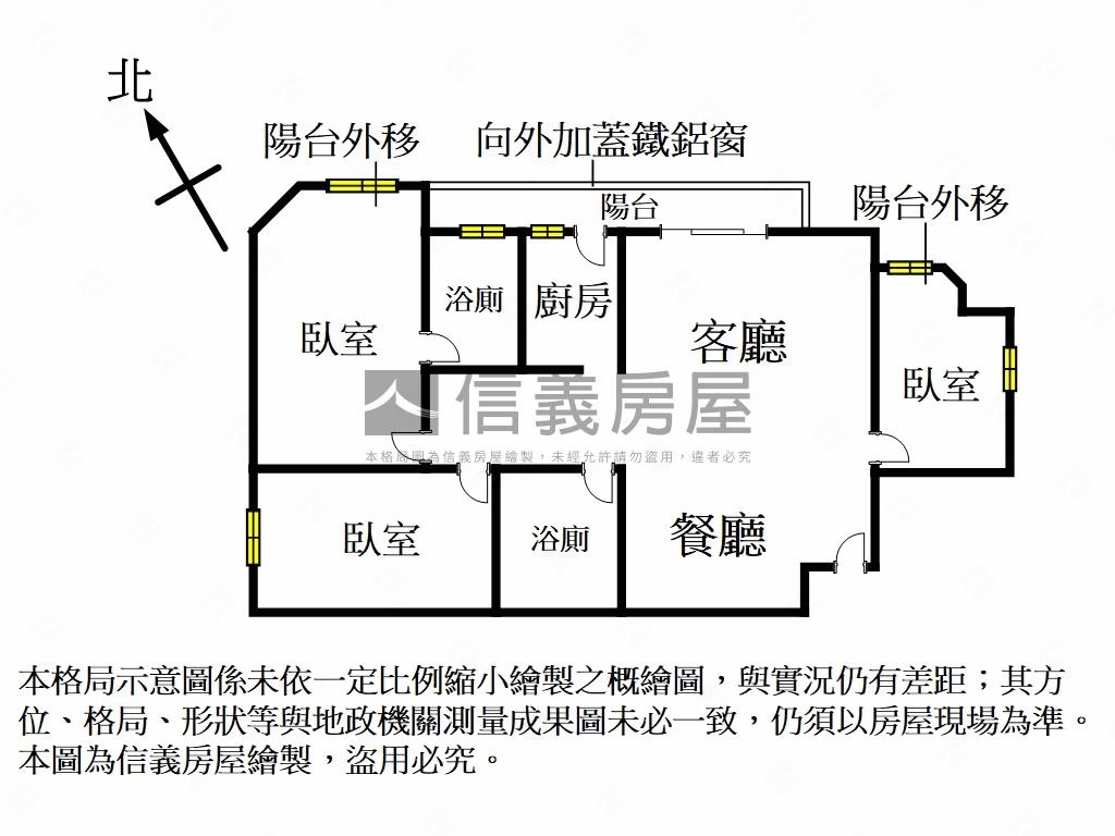 忠誠電梯三房房屋室內格局與周邊環境