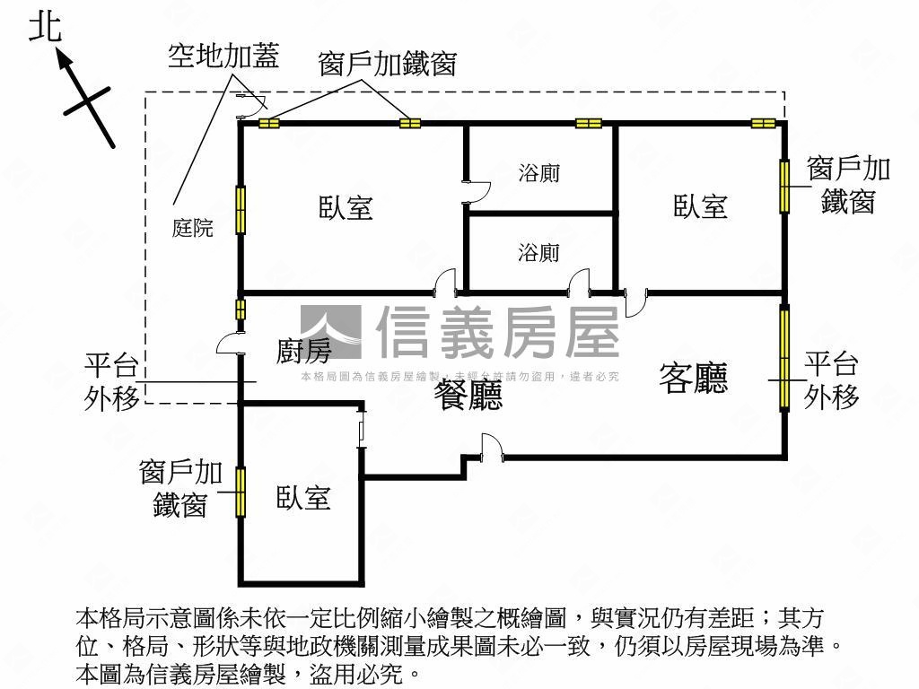水湳稀有療癒靜謐三房平車房屋室內格局與周邊環境