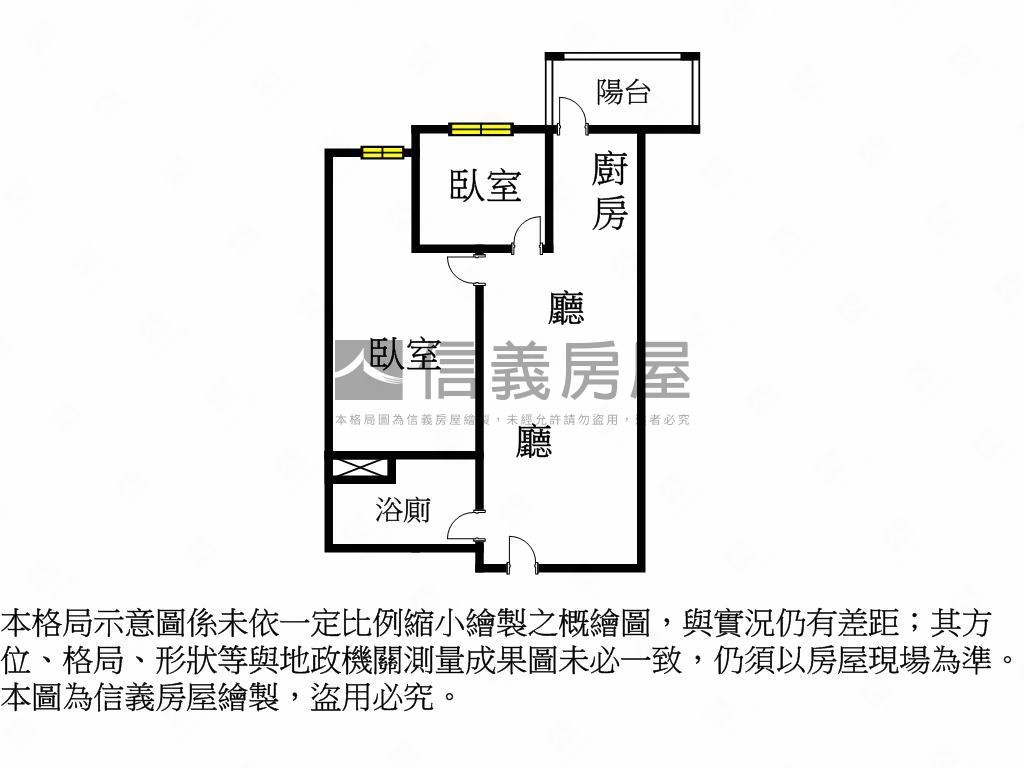 【站前美學】景觀高樓２房房屋室內格局與周邊環境