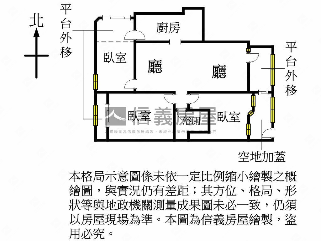 稀有１樓挑高文化３房房屋室內格局與周邊環境