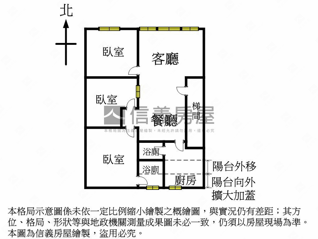 佳瑪百貨方正公寓３房房屋室內格局與周邊環境