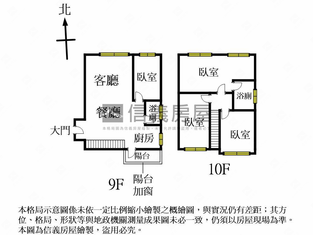 大地交響四房平車三面採光房屋室內格局與周邊環境
