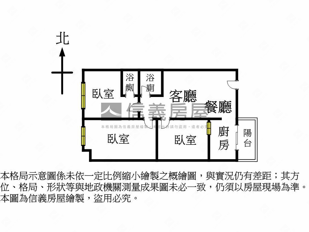 昌平商圈採光三房車位房屋室內格局與周邊環境