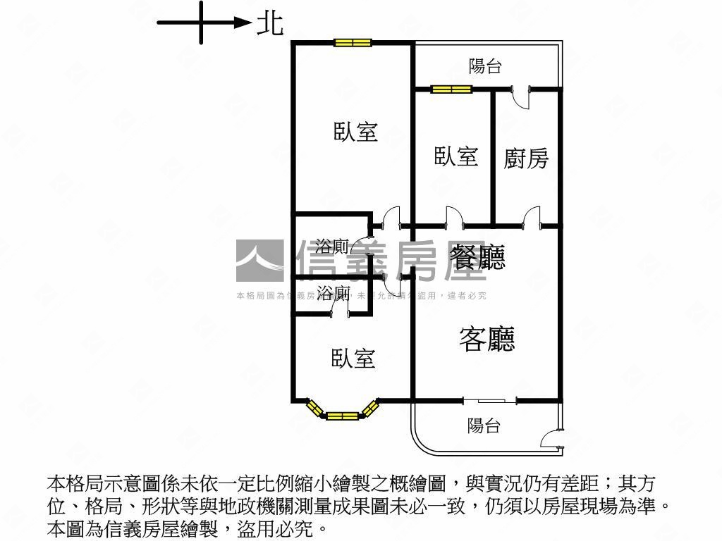 中科美三房視野戶房屋室內格局與周邊環境