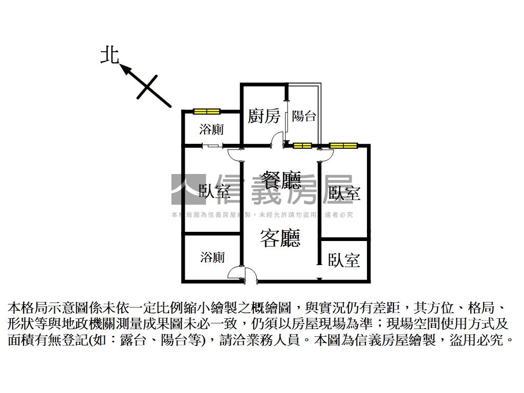 新美齊画世代！雙衛浴美屋房屋室內格局與周邊環境