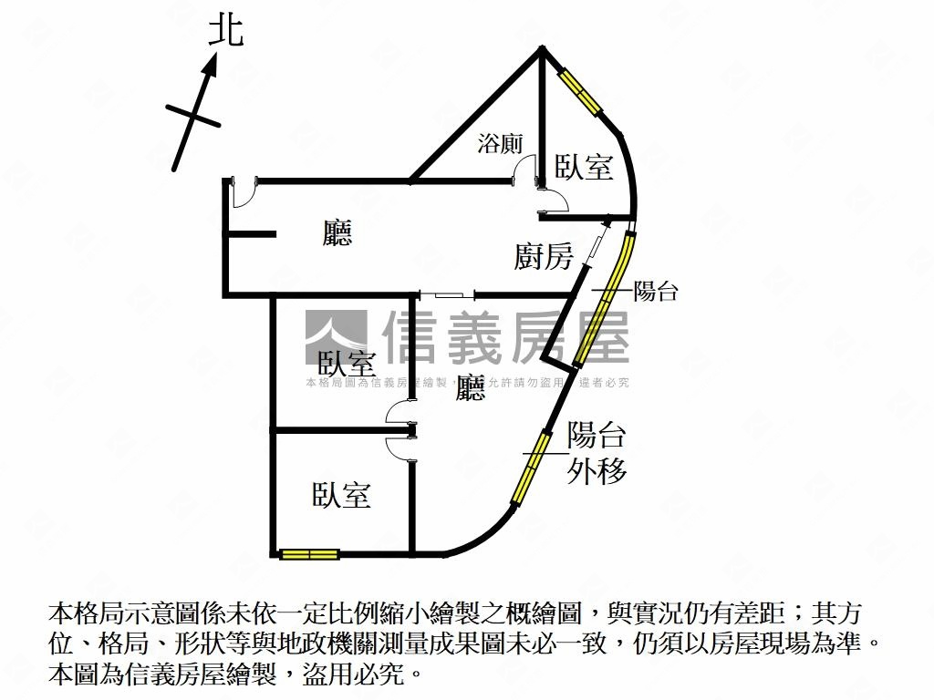 大安區電梯三房福樂大廈房屋室內格局與周邊環境