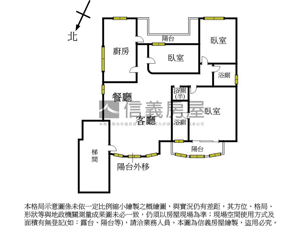 近捷運四面採光電梯剛換新房屋室內格局與周邊環境