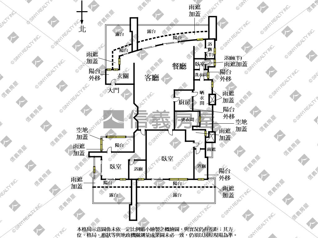 稀有仁愛沂荷露臺戶釋出房屋室內格局與周邊環境