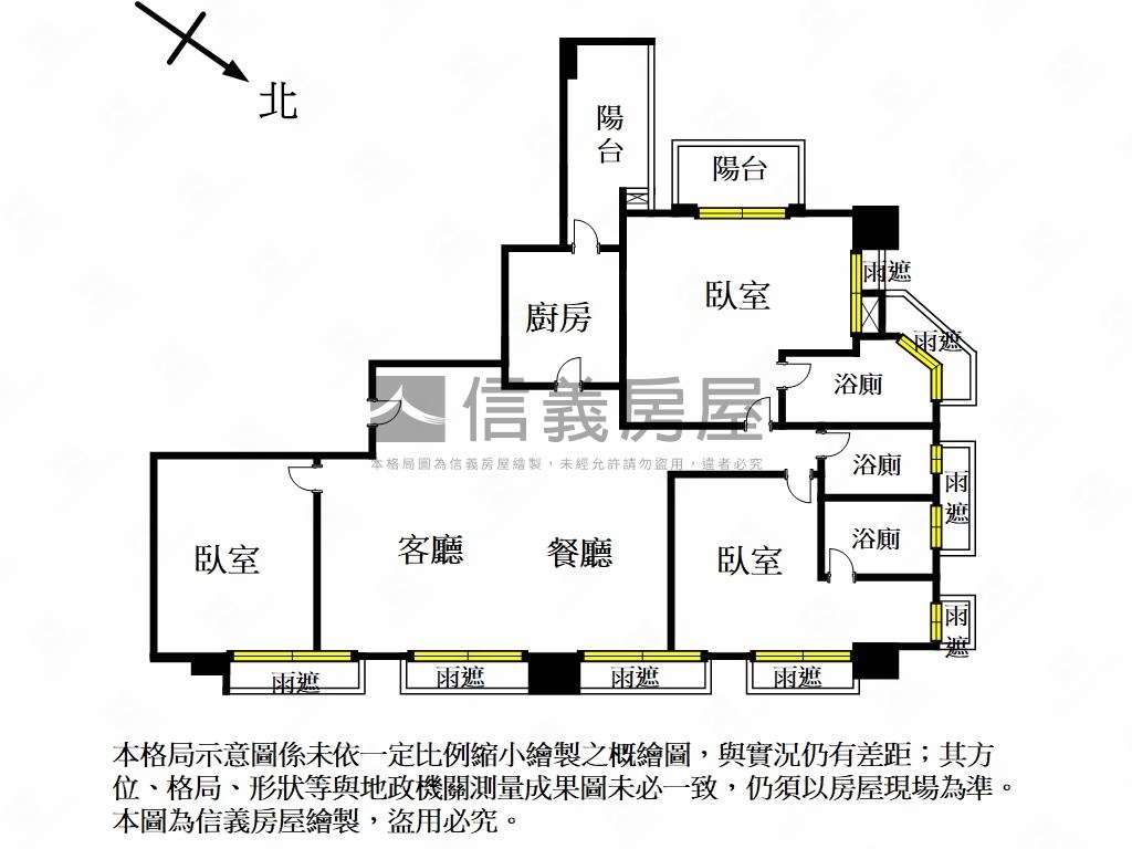士北科天母仰格邊間雙主臥房屋室內格局與周邊環境