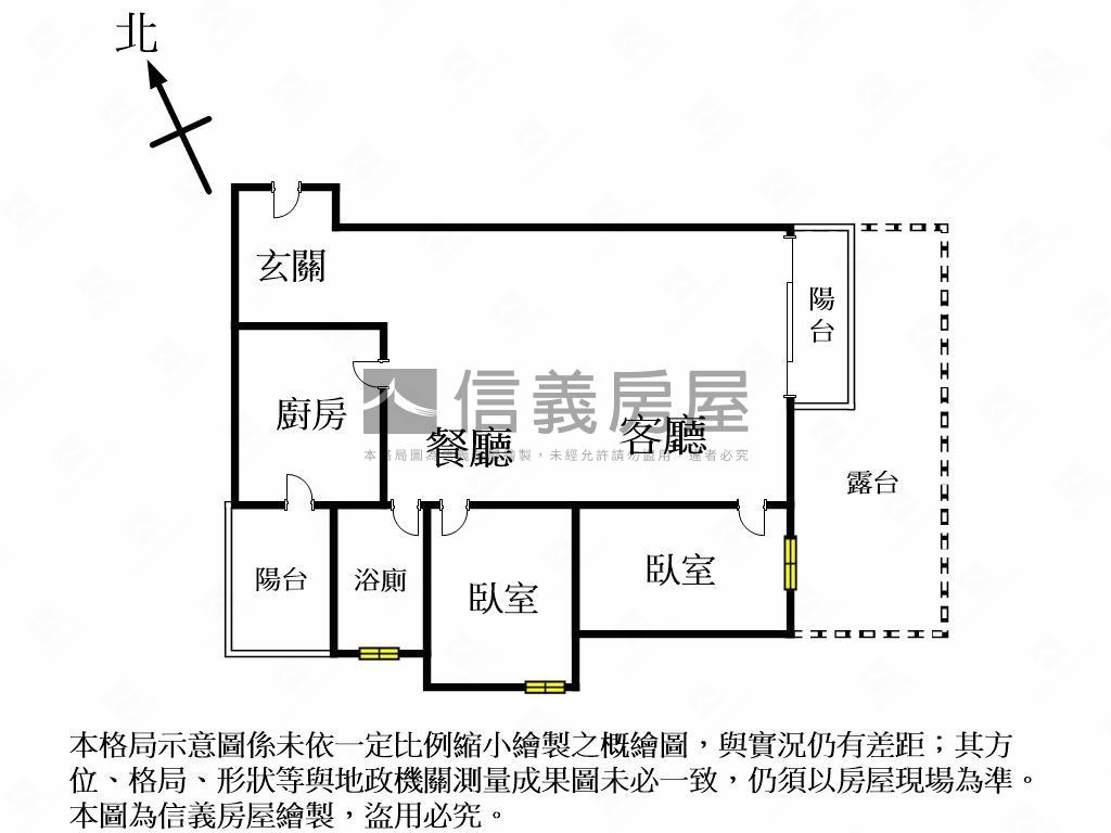 強！北區全新兩房平車露台房屋室內格局與周邊環境