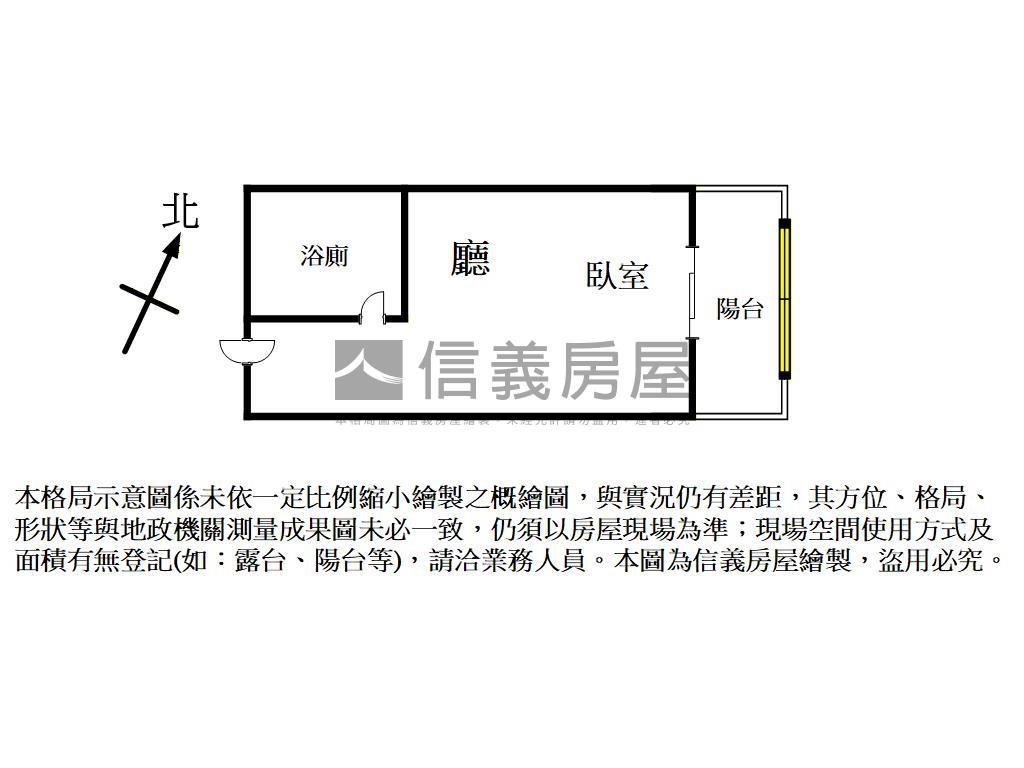 近海華高樓明亮北歐風套房房屋室內格局與周邊環境