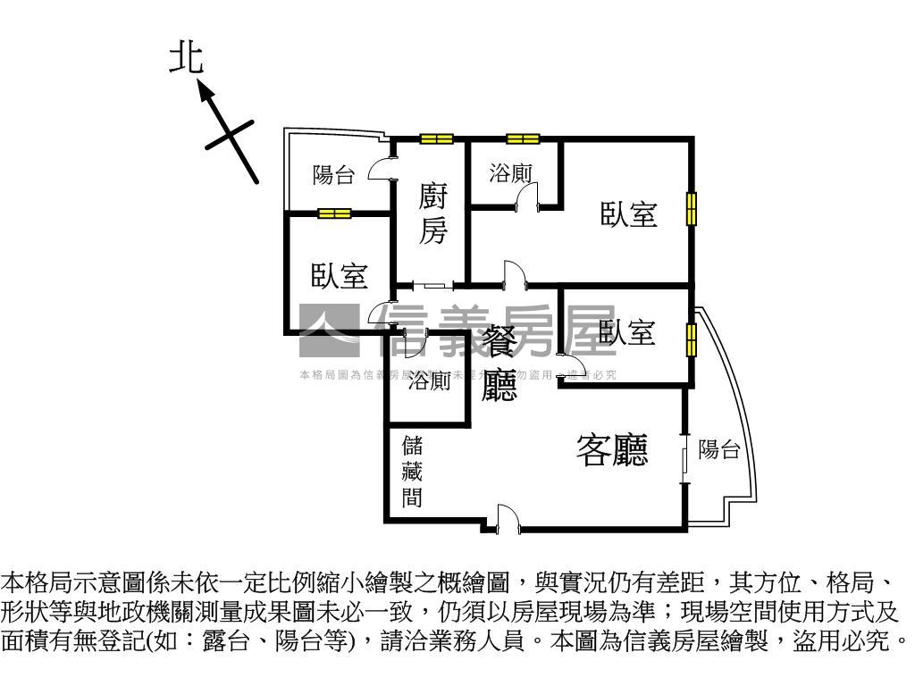 專約悅美術大三房車位房屋室內格局與周邊環境