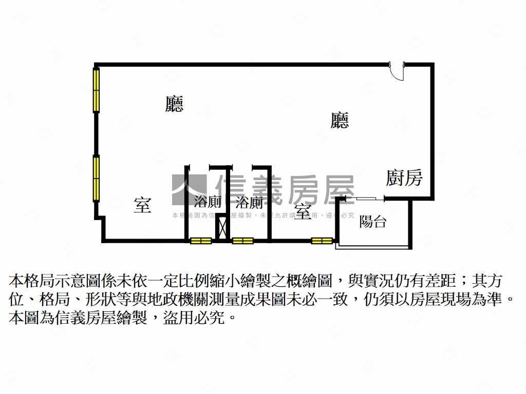 華固吾雙正對面全坤１０１房屋室內格局與周邊環境