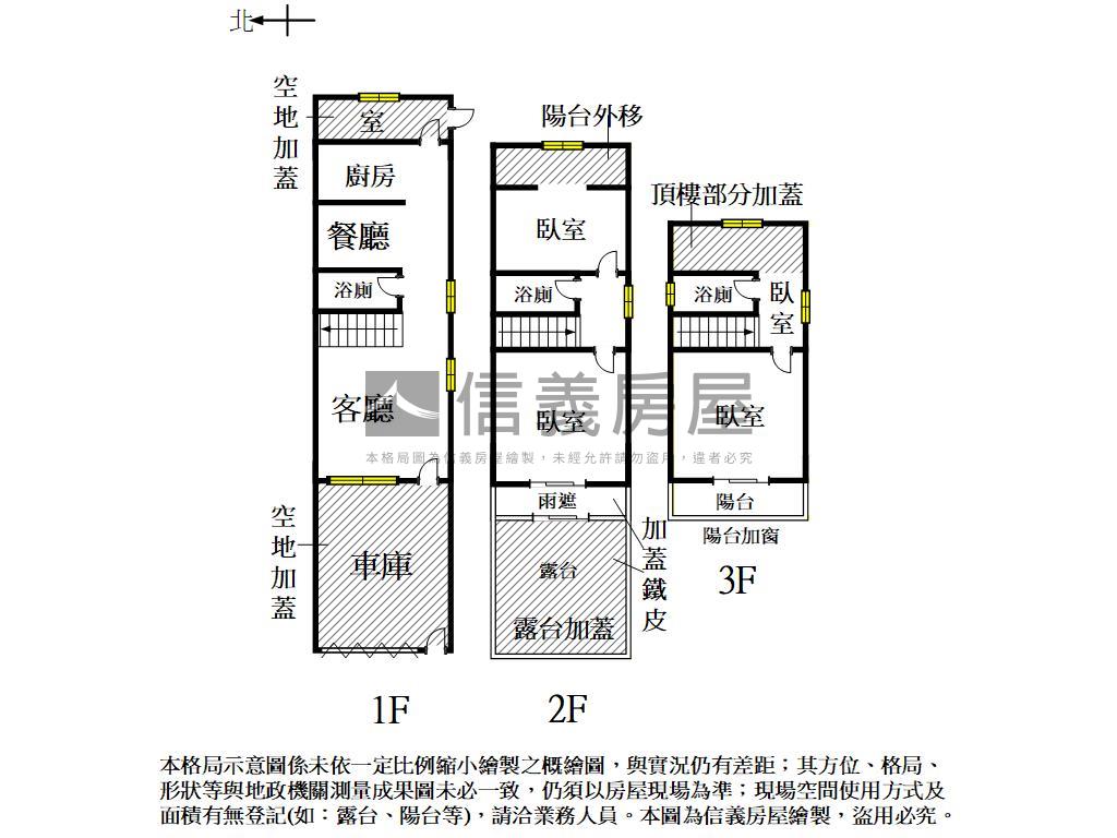 西港三面採光大地坪美透天房屋室內格局與周邊環境