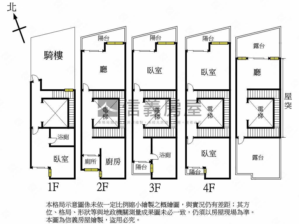 幸福川邊間電梯透天房屋室內格局與周邊環境