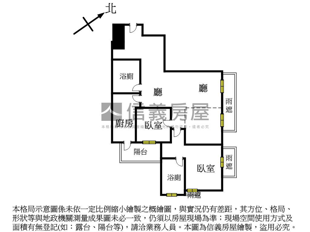 聯上大喜－Ａ６高樓景觀戶房屋室內格局與周邊環境