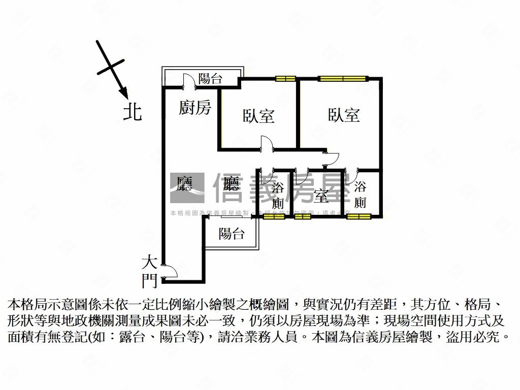 縣府厚居Ｃ２房平面車位房屋室內格局與周邊環境
